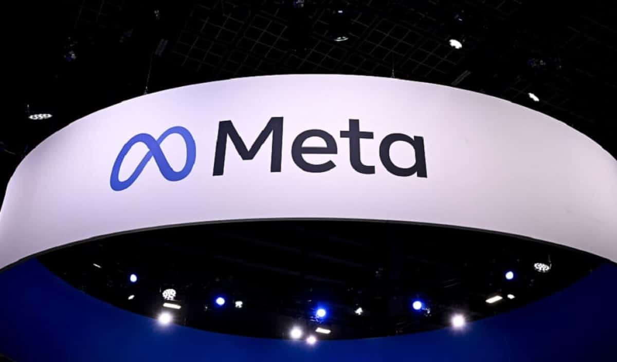 (FILES) A logo of US company's Meta is displayed during the Vivatech technology startups and innovation fair, at the Porte de Versailles exhibition center in Paris, on May 22, 2024. Social media giant Meta announced on January 7, 2025, a significant rollback of its content moderation policies, including the termination of its third-party fact-checking program in the United States. "We're going to get rid of fact-checkers and replace them with community notes similar to X (formerly Twitter), starting in the US," Meta Founder and CEO Mark Zuckerberg said in a post on social media. (Photo by JULIEN DE ROSA / AFP)