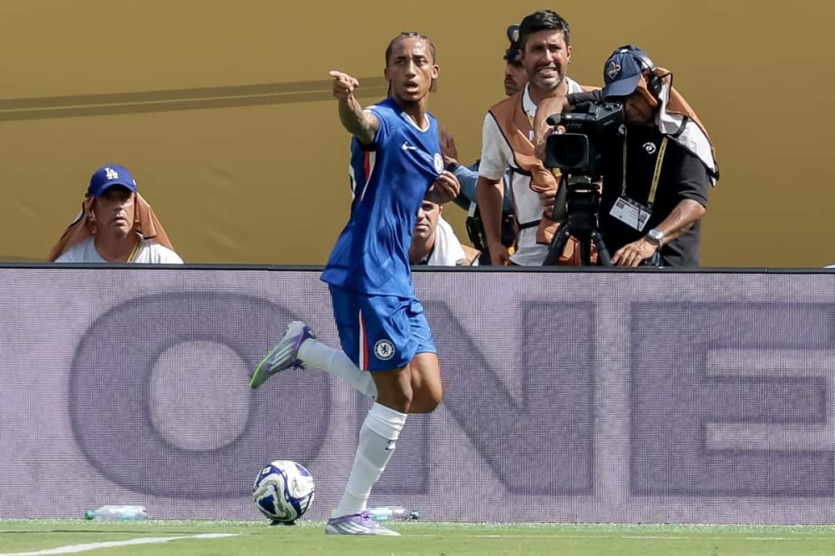EAST RUTHERFORD (United States), 13/07/2025.- Joao Pedro of Chelsea celebrates scoring the 3-0 goal during the FIFA Club World Cup 2025 final match between Chelsea FC and Paris Saint-Germain, in East Rutherford, New Jersey, USA, 13 July 2025. (Mundial de Fútbol) EFE/EPA/JUSTIN LANE