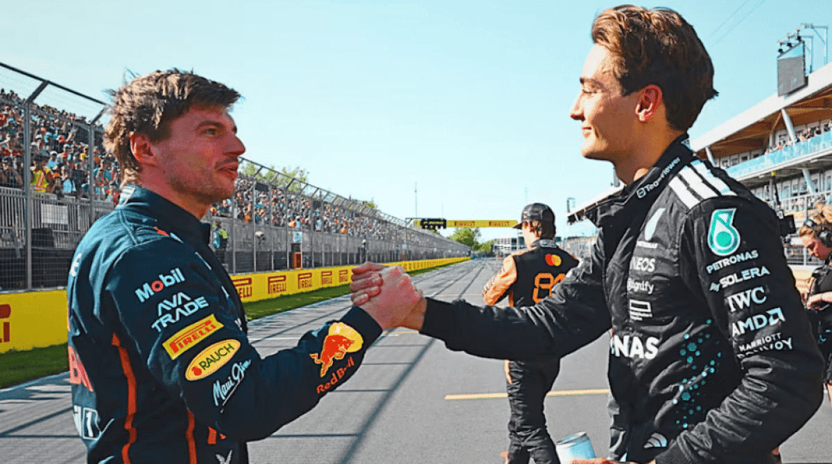 Verstappen-e-Russell-no-Canada