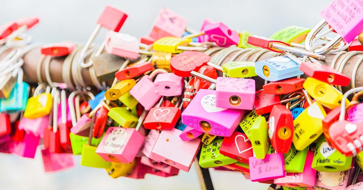 SEOUL, SOUTH KOREA - October 29 : The Love Key Ceremony at N Seoul Tower on October 29 ,2015 in Seoul City, Korea. Located on Namsan Mountain in the center of Seoul City.