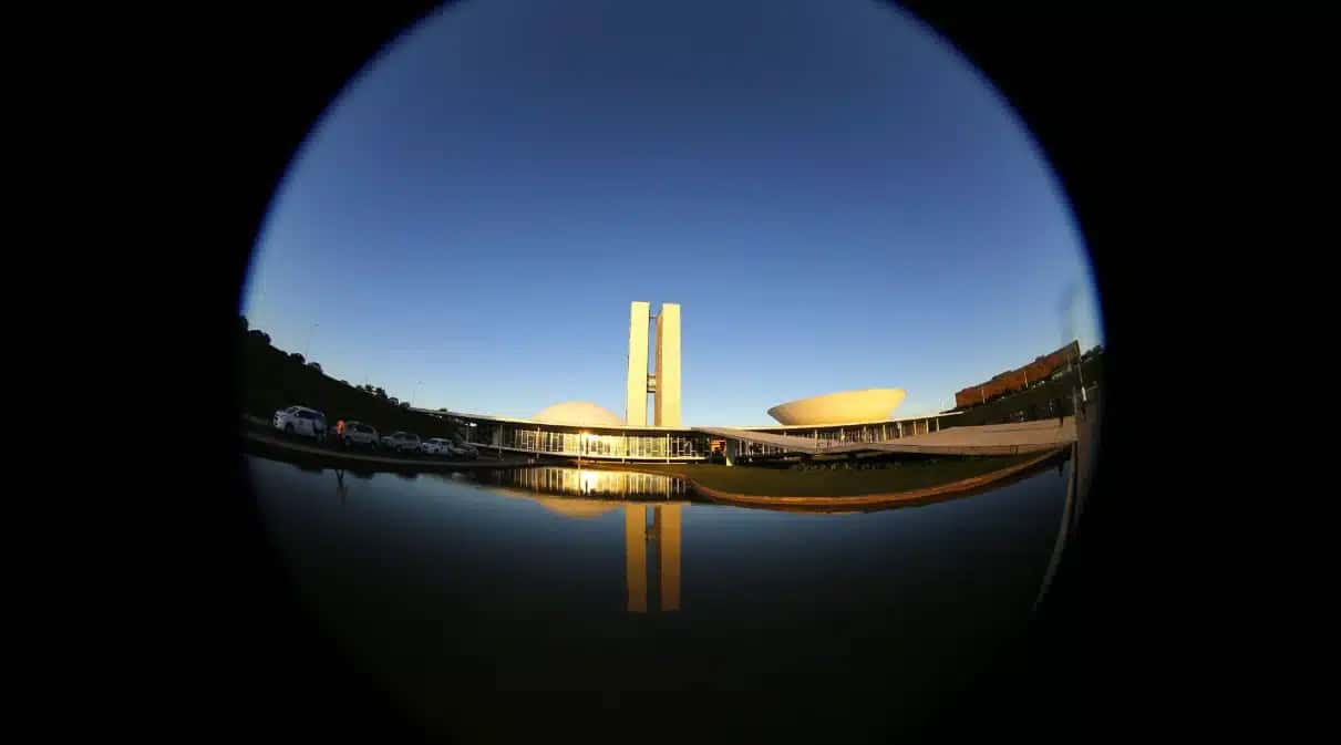 Vista do edifício do Congresso Nacional