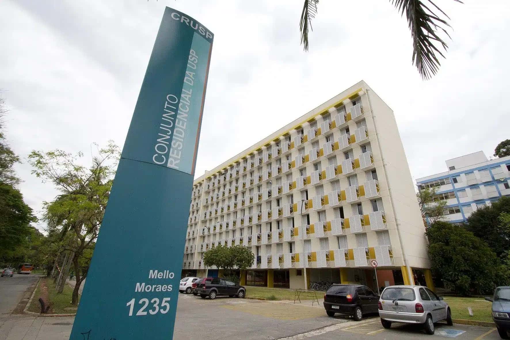 Fachada do Conjunto Residencial da Universidade de São Paulo, o Crusp.