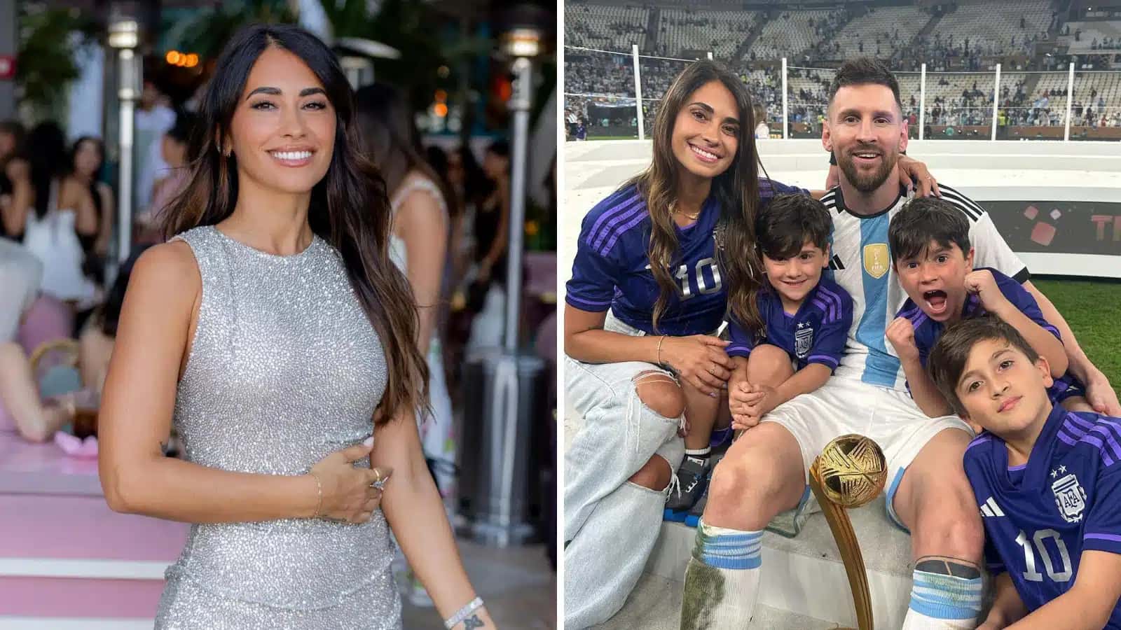 Antonela Roccuzzo é casada com Lionel Messi desde 2017