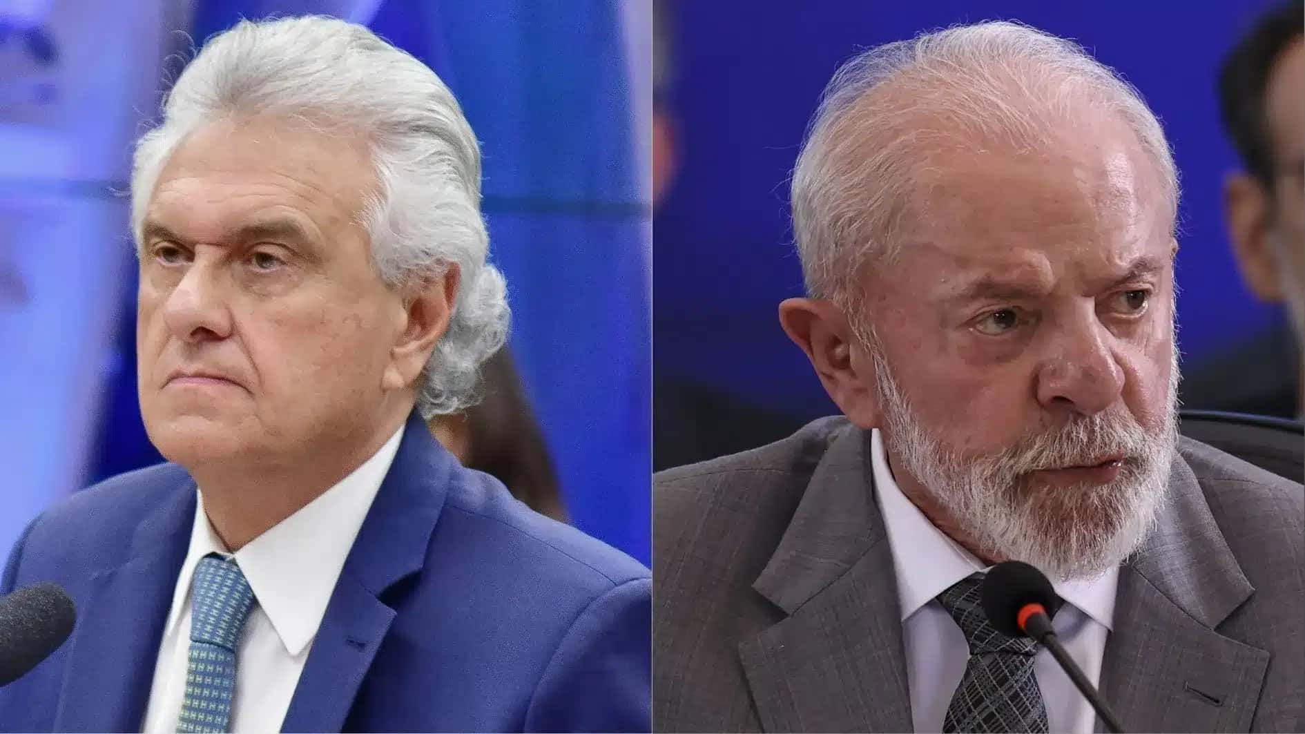 Ronaldo Caiado e Luiz Inácio Lula da Silva