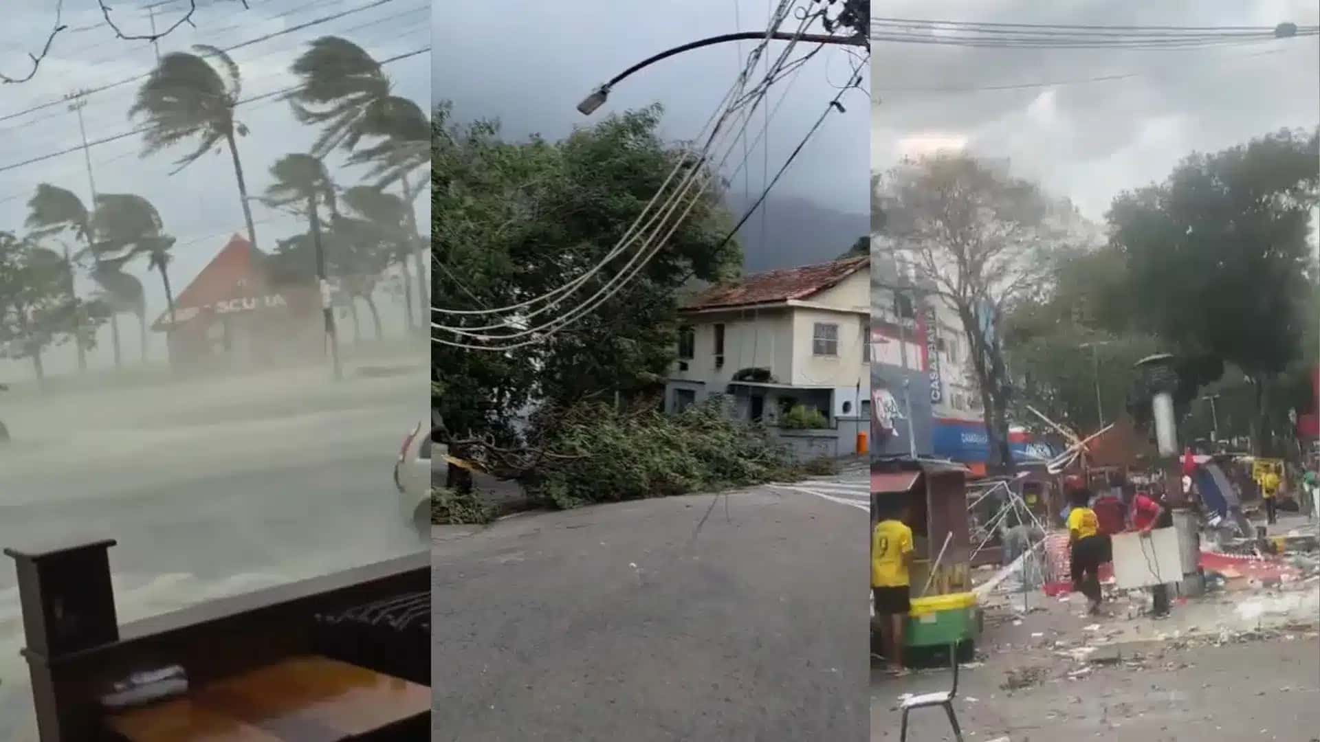 Ventos em São Paulo e Rio de Janeiro