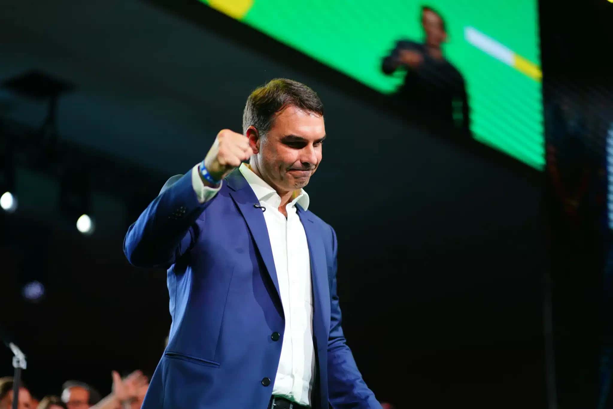 O senador e candidato à Presidência, Flávio Bolsonaro (PL-RJ)