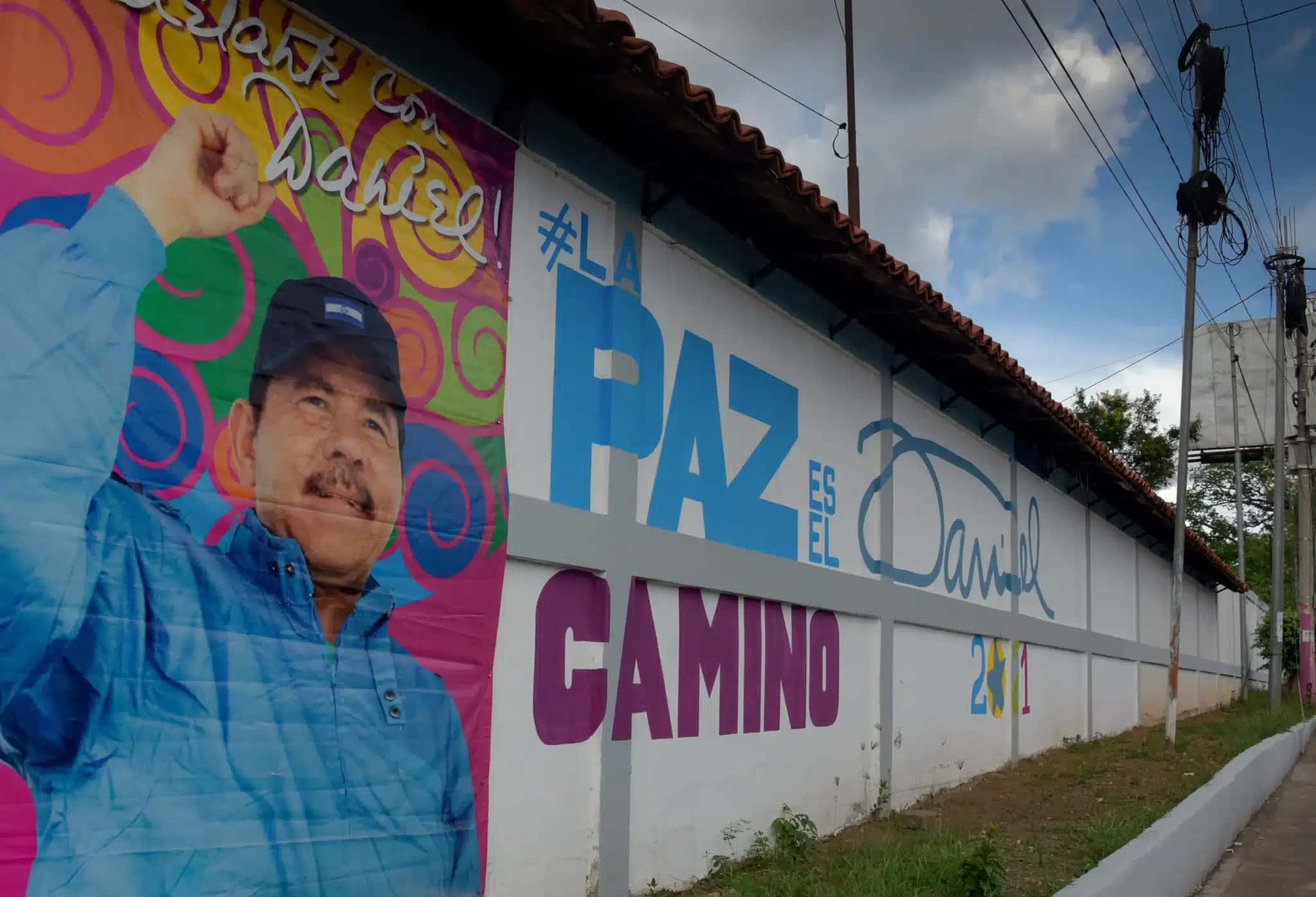 Campanha do presidente Daniel Ortega na Nicarágua, em 2021