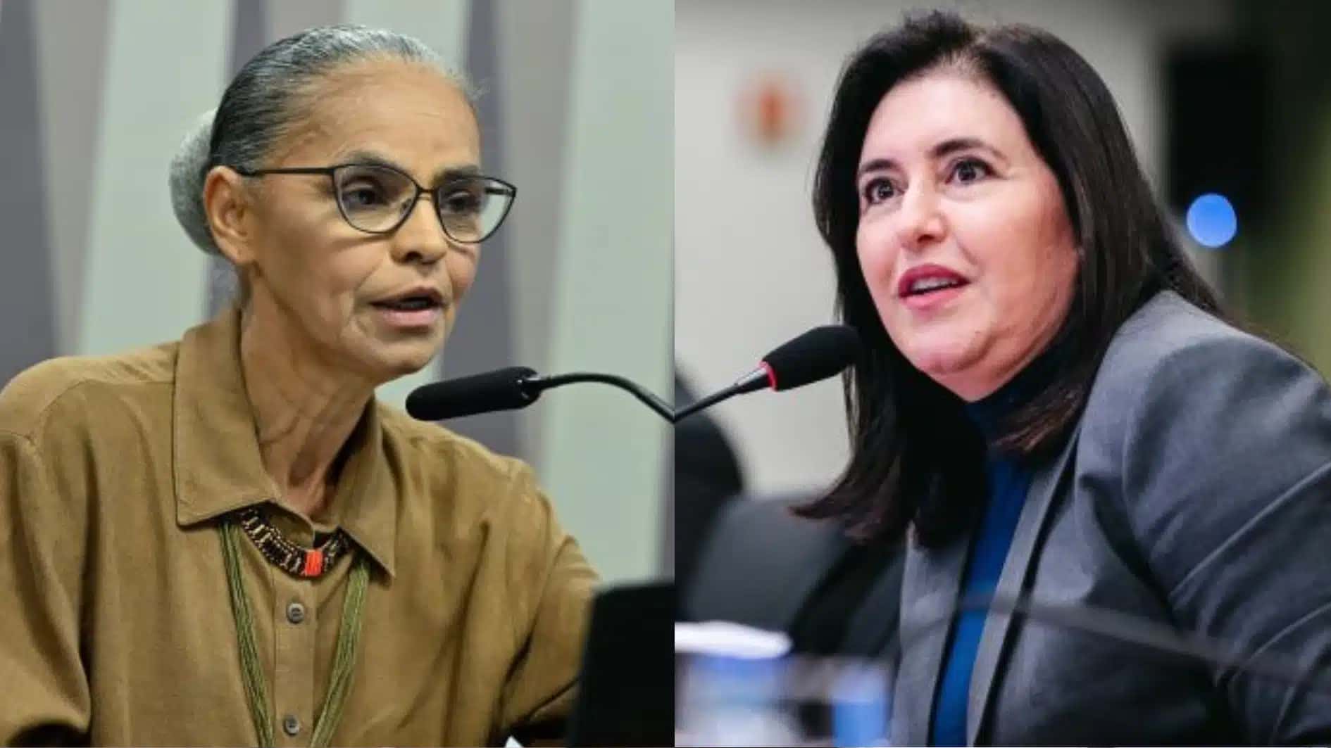 As ex-ministras Marina Silva e Simone Tebet
