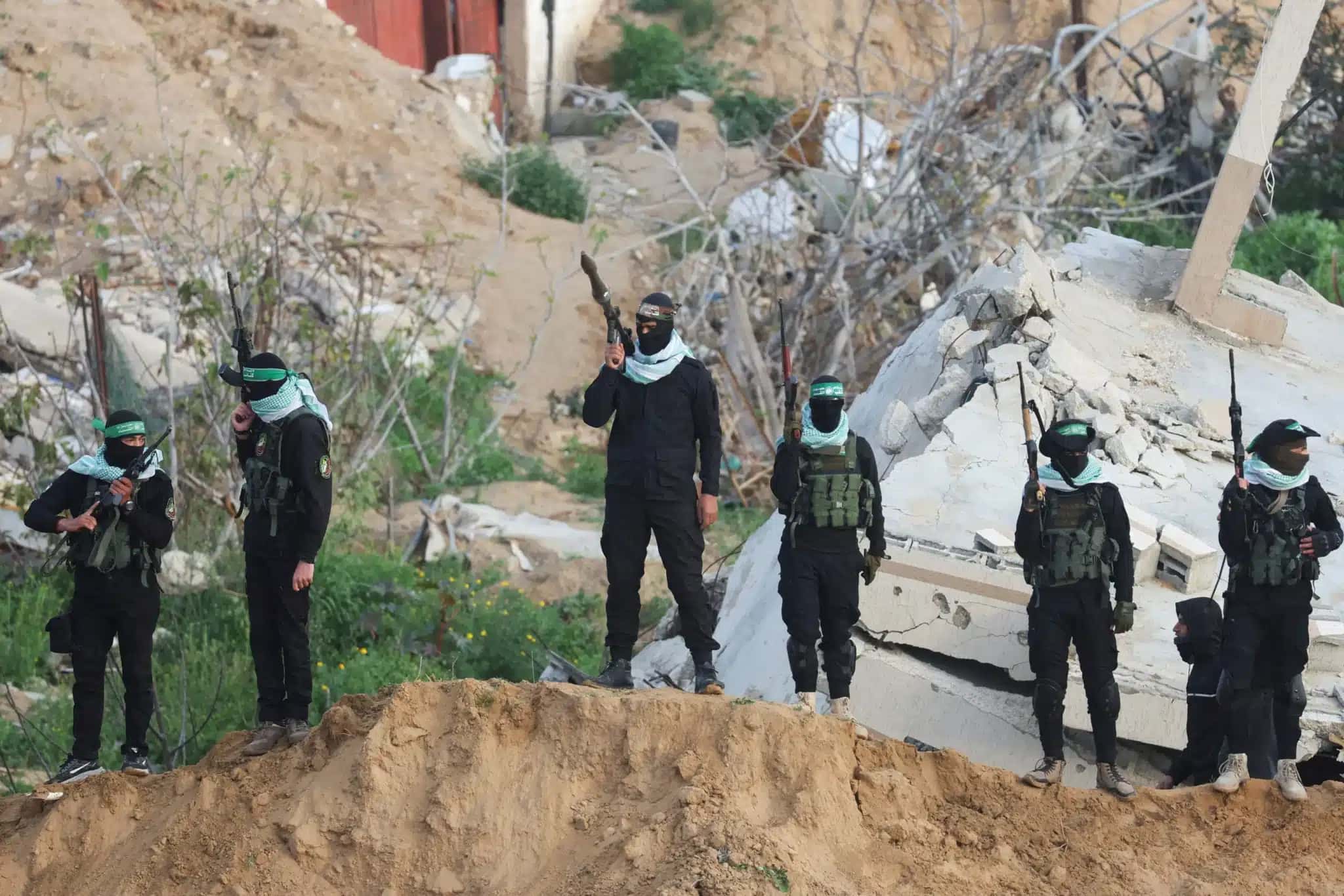 Membros do grupo palestino Hamas