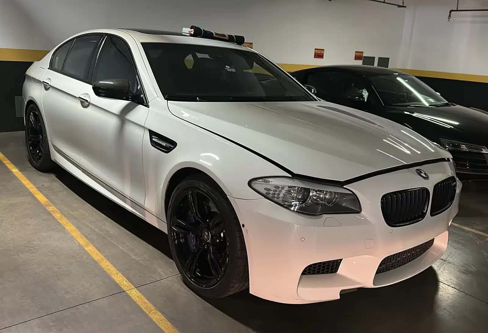 Um dos carros apreendidos na Operação Sem Desconto desta terça-feira (21)