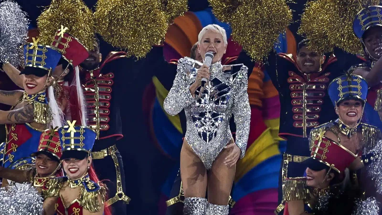 Xuxa na estreia da turnê “O Último Voo da Nave”