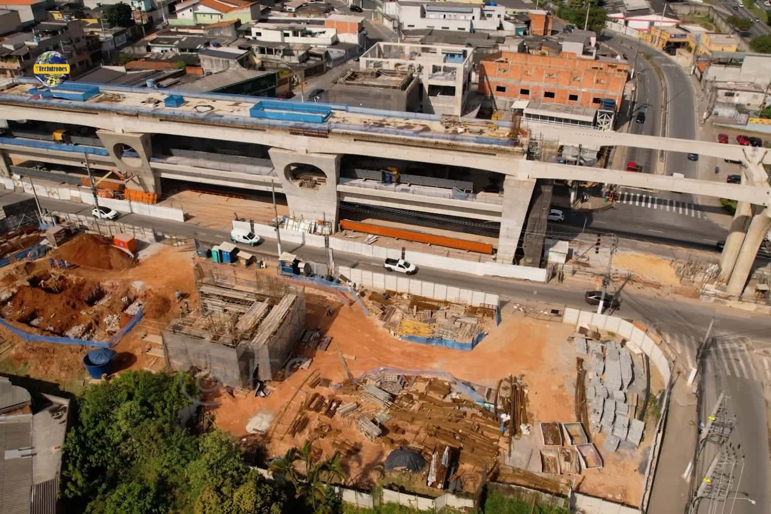 Acesso da estação Jacu Pêssego (iTechdrones)