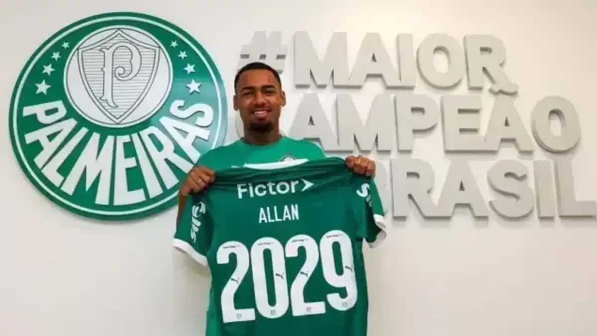 Allan tem contrato com o Palmeiras até 2029