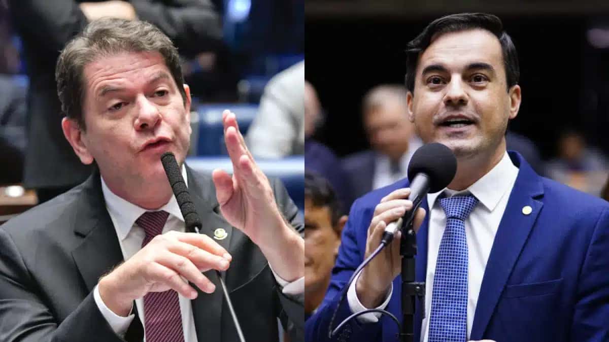 À esquerda, Cid Gomes (PSB); à direita, Capitão Wagner (União).
