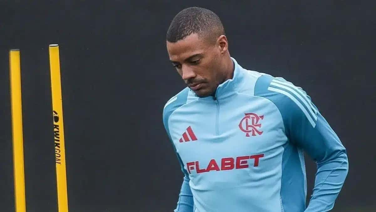 Nicolás De La Cruz em treino do Flamengo