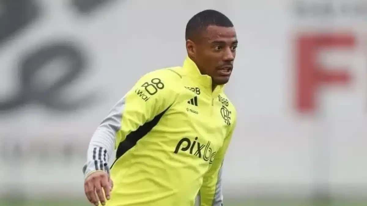 De la Cruz em treino do Flamengo