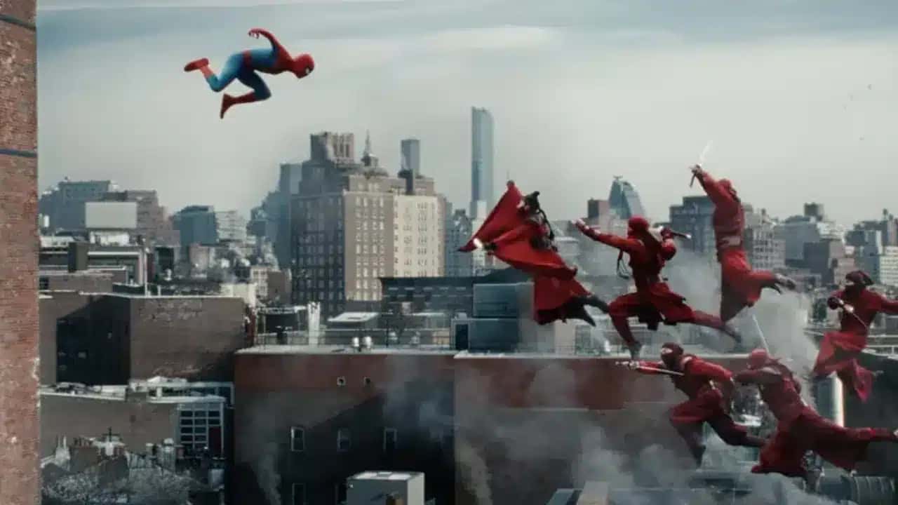Cena de “Homem-Aranha: Um Novo Dia”