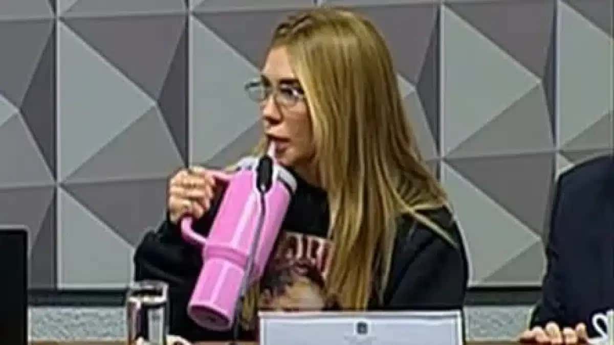 A influencer Virginia Fonseca em depoimento à CPI das Bets