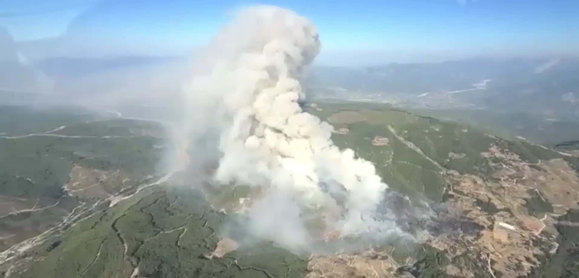 Incêndio florestal atinge o sudoeste da Túrquia