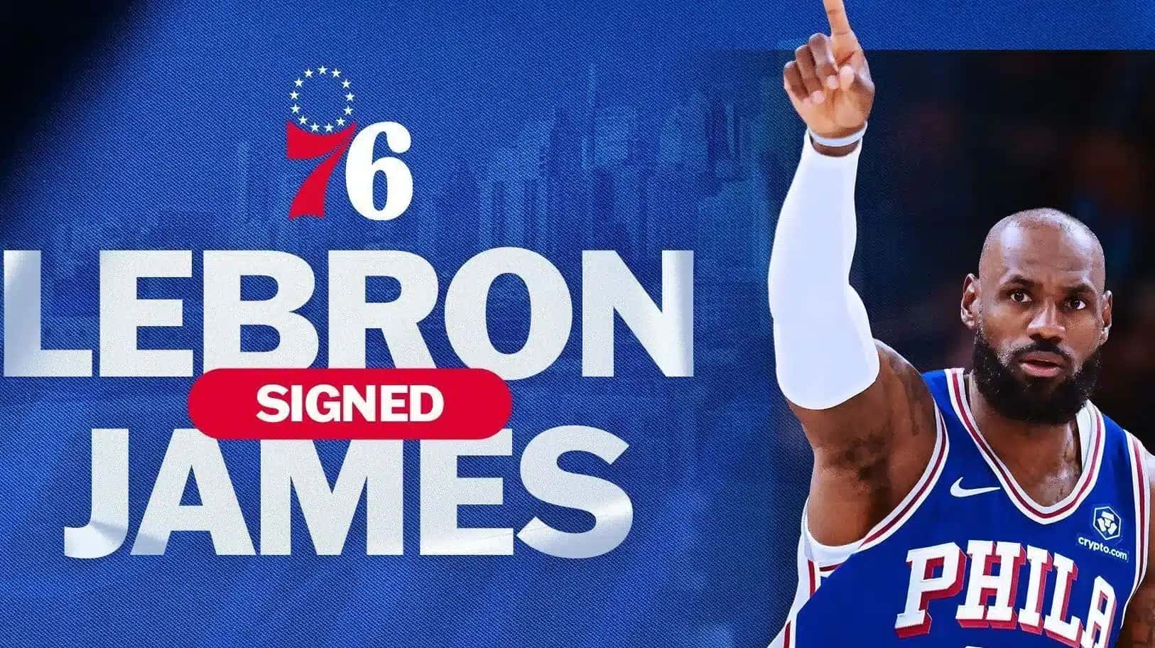 LeBron James é o novo reforço dos 76ers