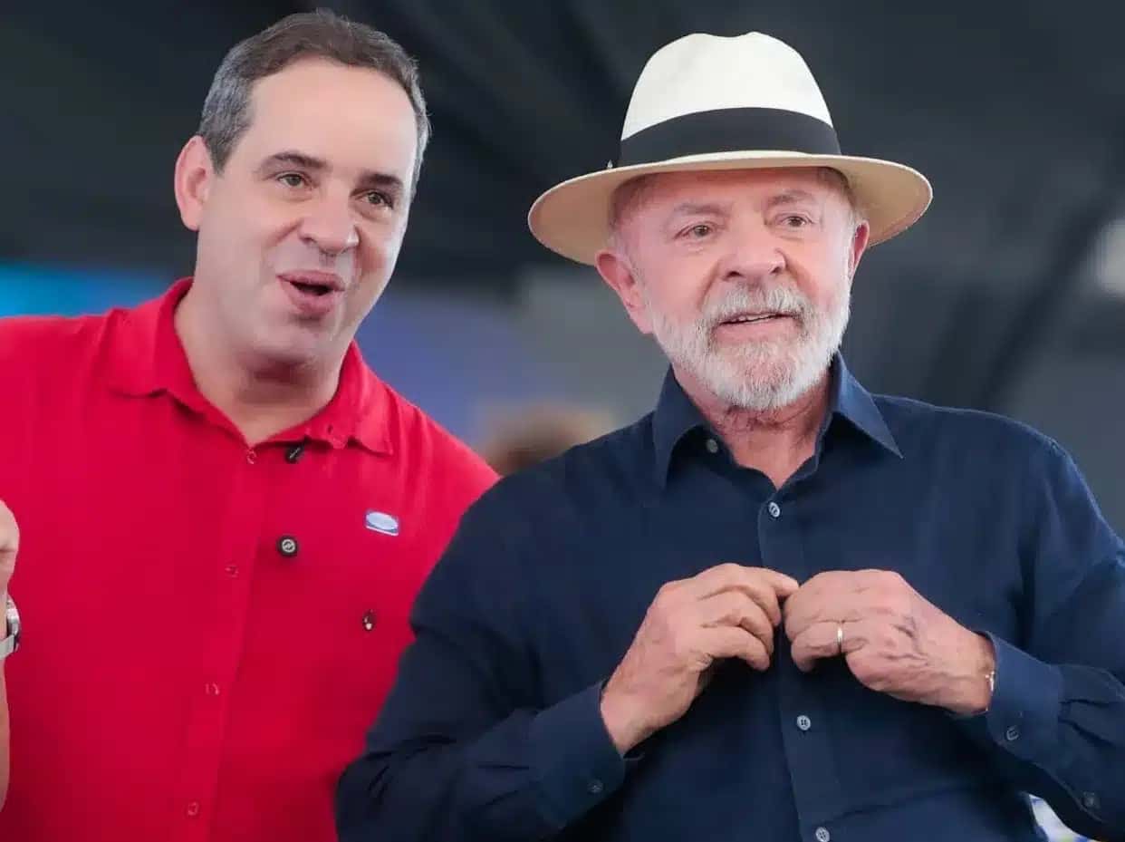 O pré-candidato ao governo do Rio Grande do Norte Cadu Xavier e o presidente Lula