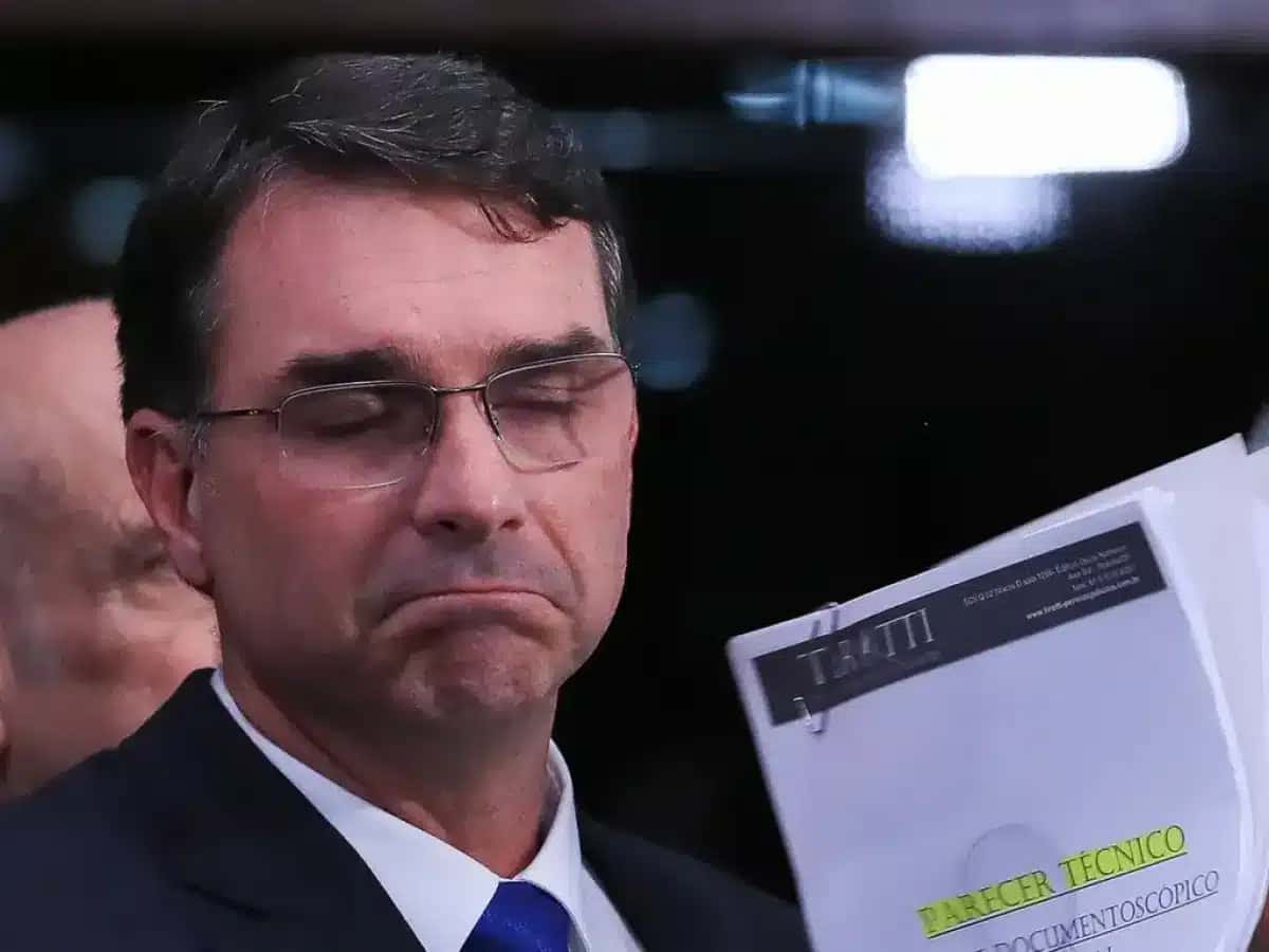 O senador e pré-candidato à Presidência da República, Flávio Bolsonaro
