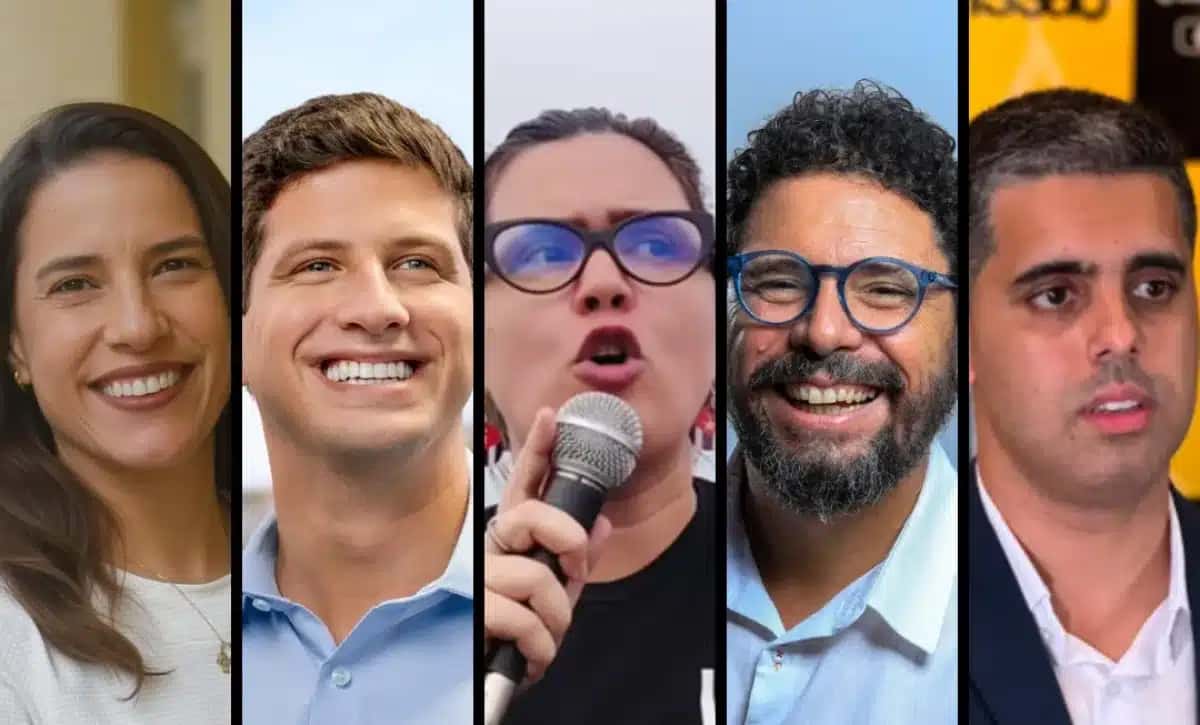Raquel Lyra (PSD), João Campos (PSB), Camila Falcão (UP), Ivan Moraes (Psol) e Renan Hallais (Missão) foram os nomes considerados na pesquisa Quaest de julho, em Pernambuco