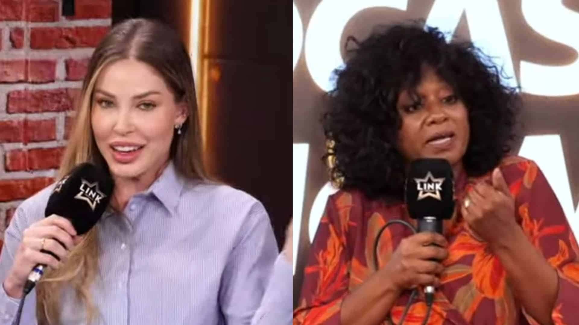 Saory Cardoso e Sheila – (Reprodução: Record; Link Podcast)