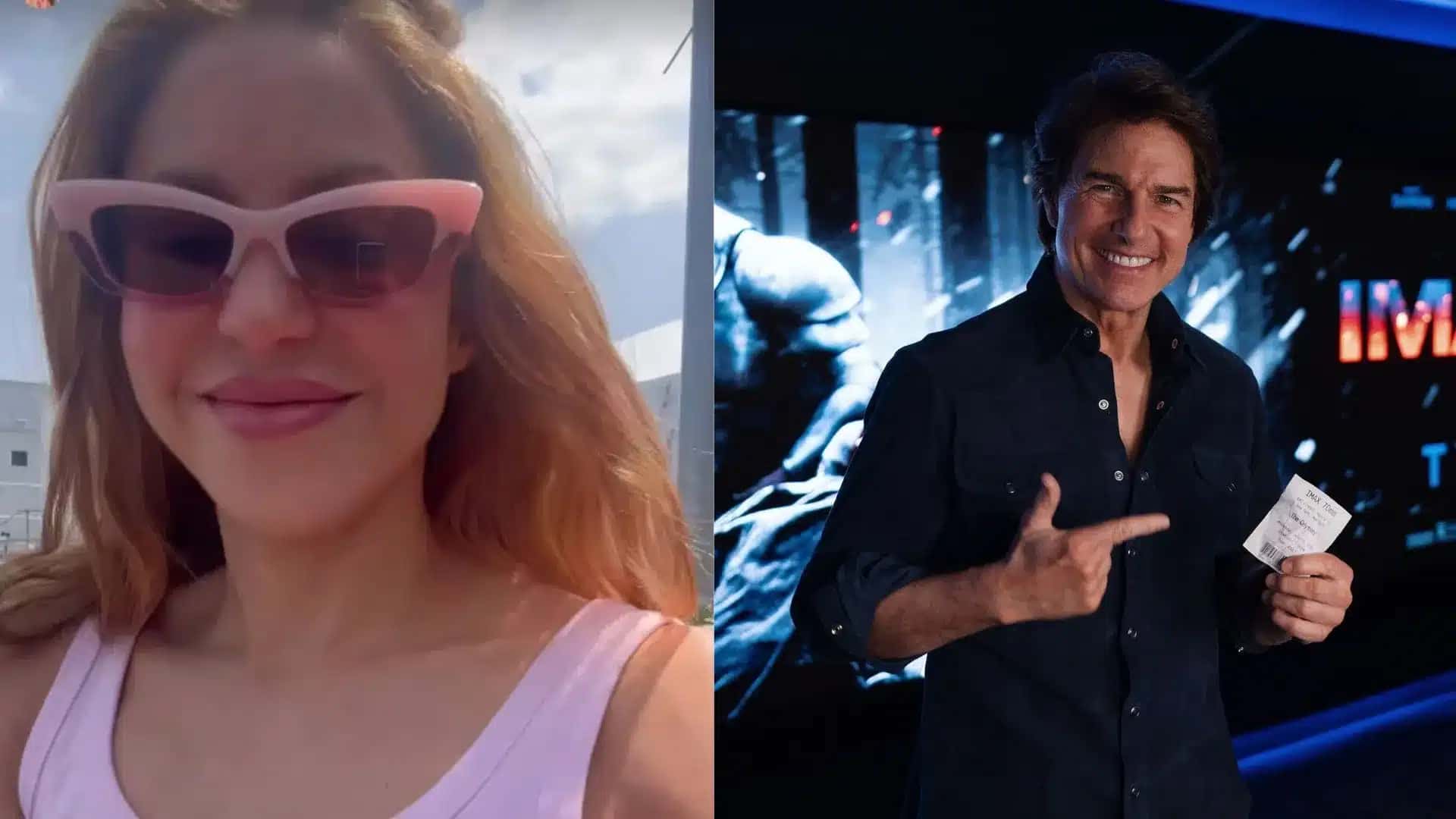 Shakira e Tom Cruise participaram da final da Copa do Mundo