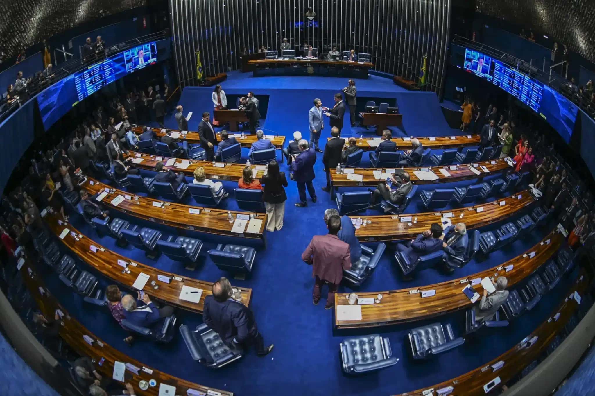 Plenário do Senado Federal durante sessão deliberativa ordinária.