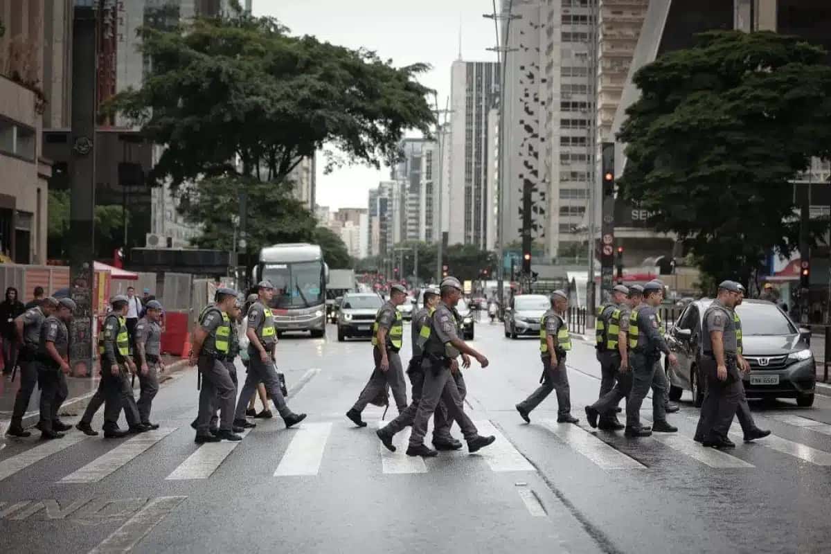 Policiamento na Avenida Paulista