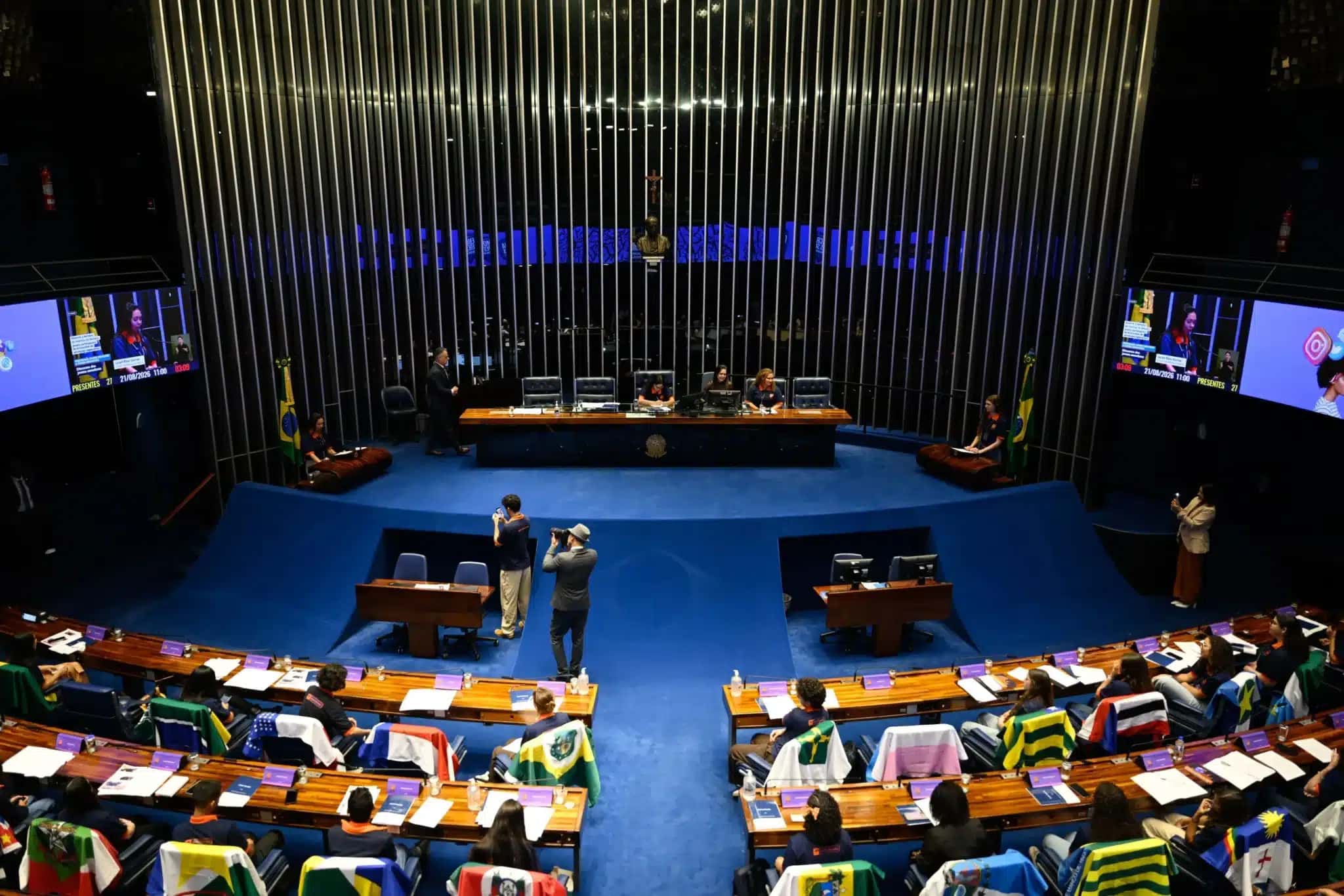 Plenário do Senado Federal durante sessão