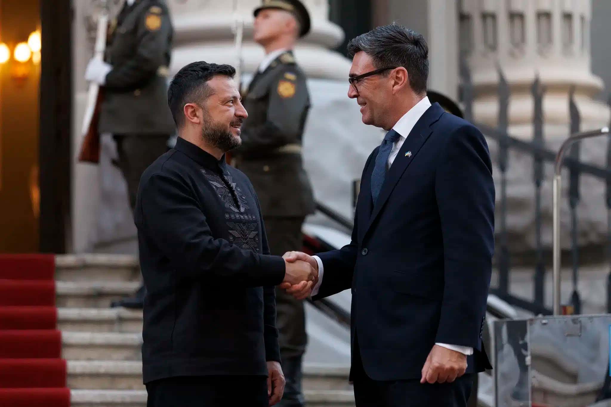 Zelensky recebeu Burnham em Kiev para celebração do Dia da Independência