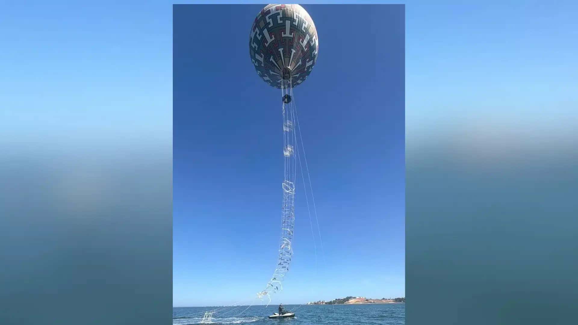 Queda de Balão em Lagoa de Arauama