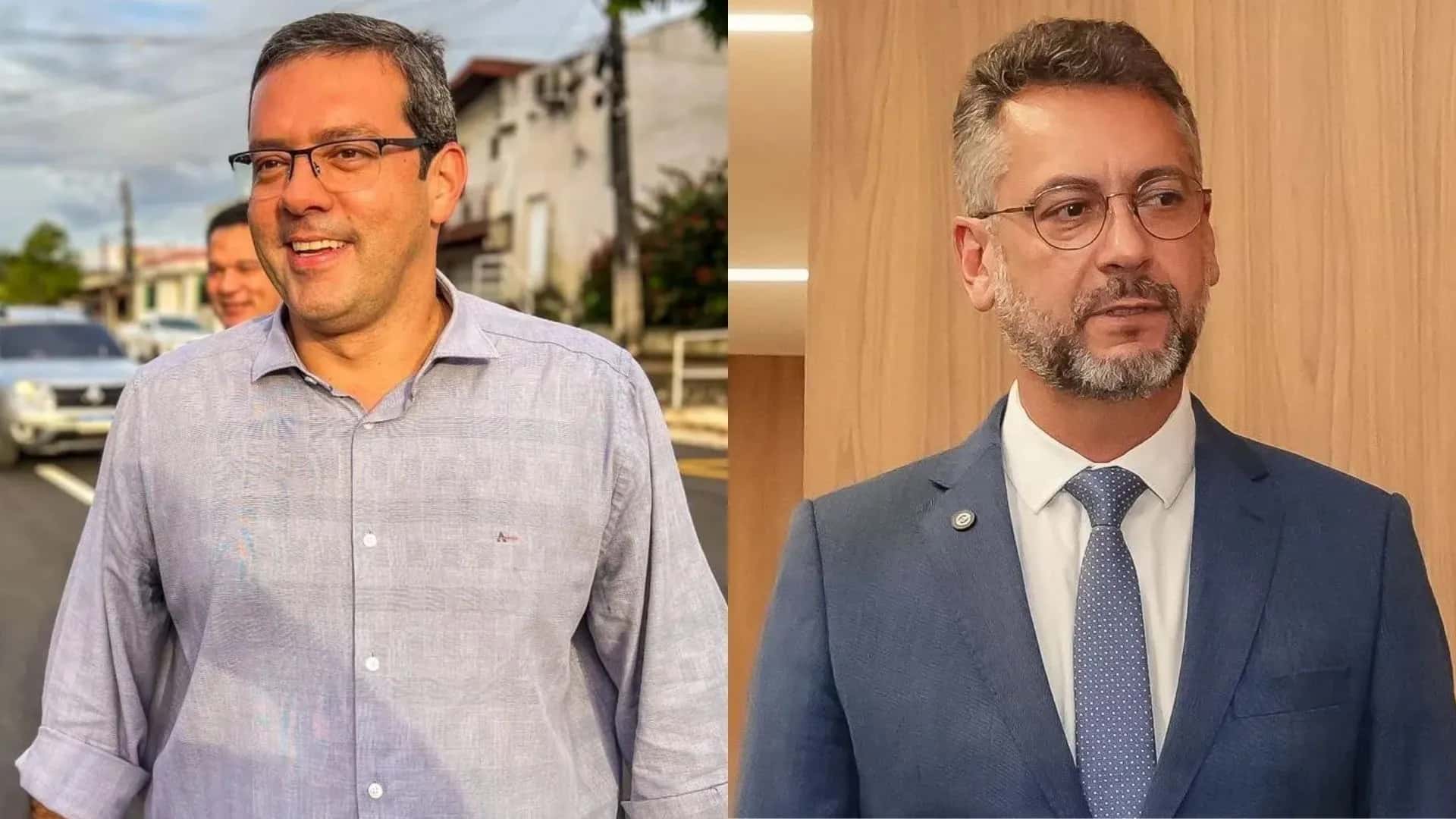 Dr. Furlan, ex-prefeito de Macapá (e), e Clécio Luís, governador do Amapá (d)