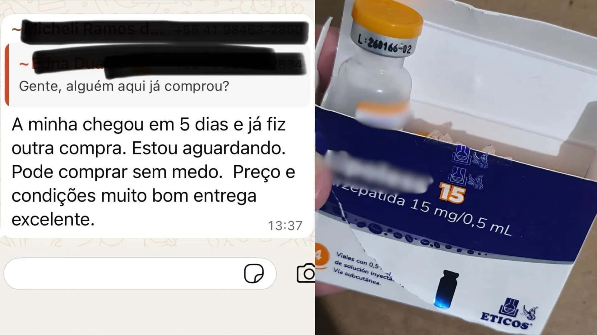 Os links com convite para grupos de Whatsapp circulam livremente. Basta um clique para ter acesso à uma farmácia on-line com promoções, testemunho de usuários e SAC tira- dúvidas.