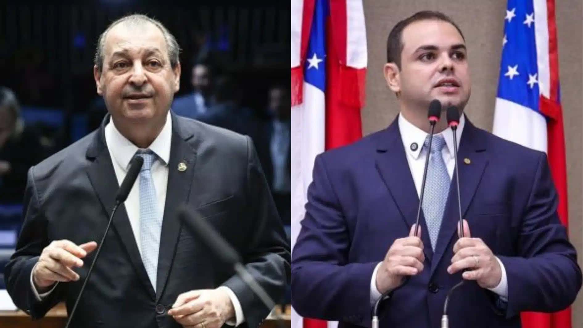 Os candidatos ao governo do Amazonas Omar Aziz (PSD) e Roberto Cidade (União)