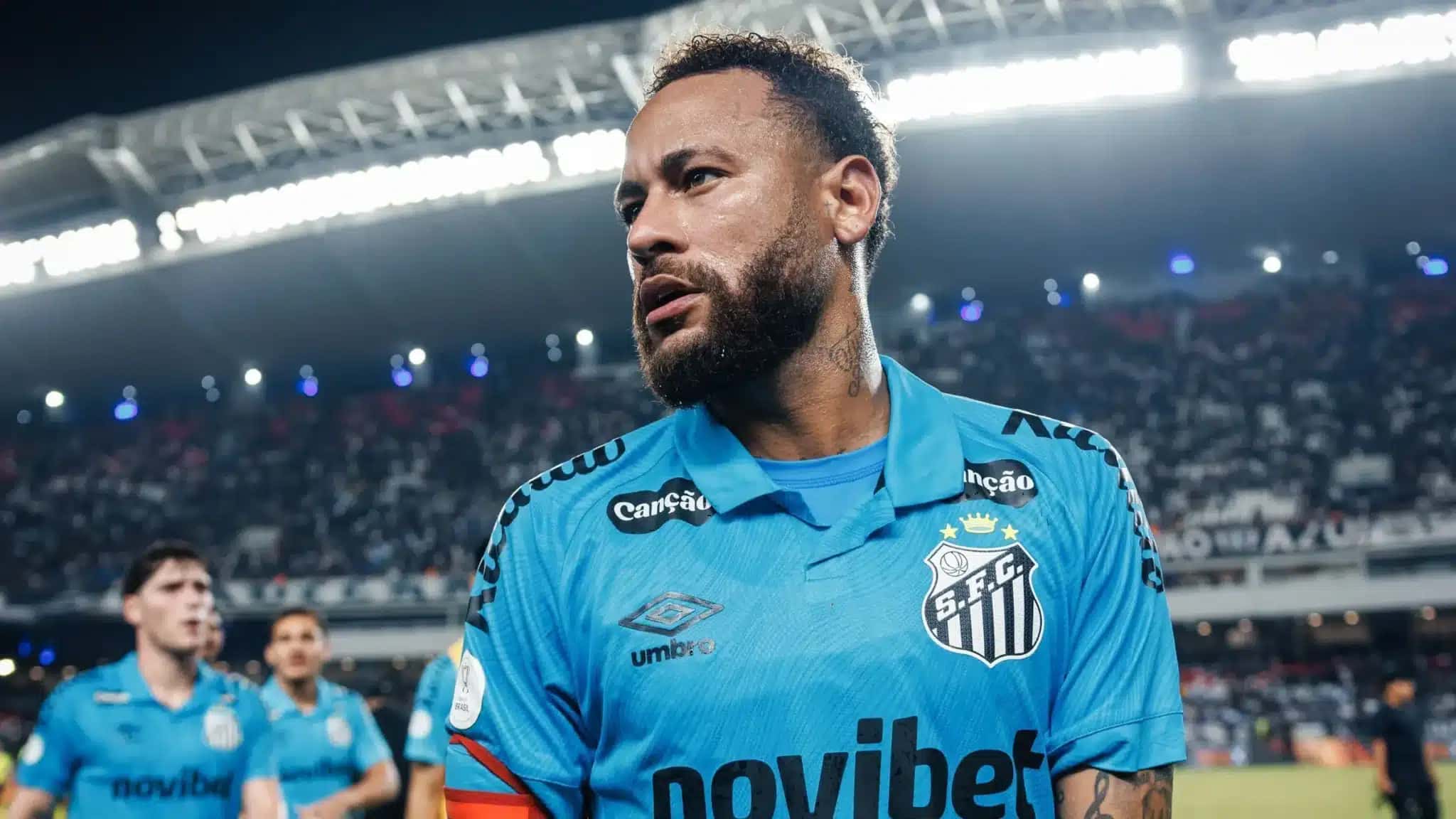 Neymar durante partida do Santos contra o Remo