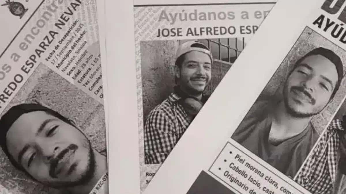 Imagens do cartaz de busca de José Alfredo Esparza Nevarez.