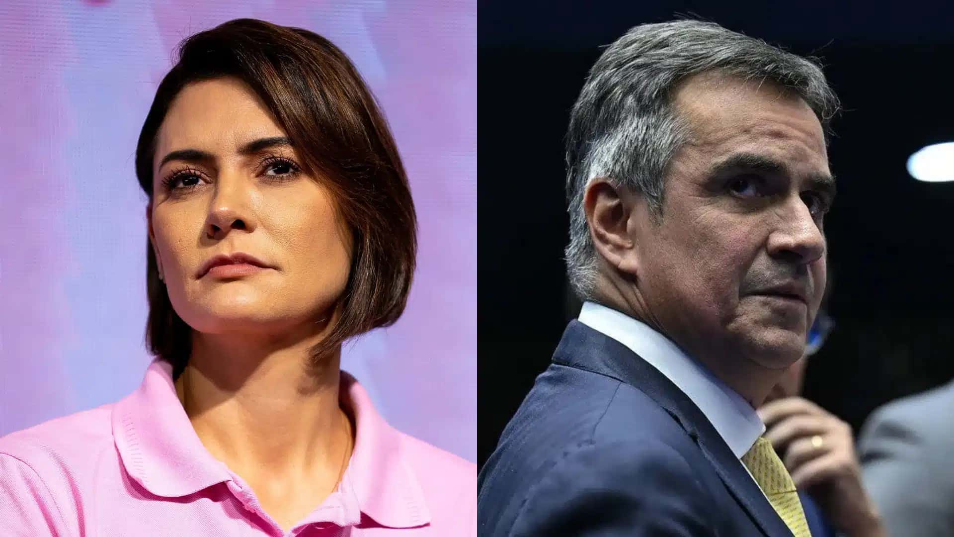 A ex-primeira-dama Michelle Bolsonaro e o senador Ciro Nogueira (PP-PI)