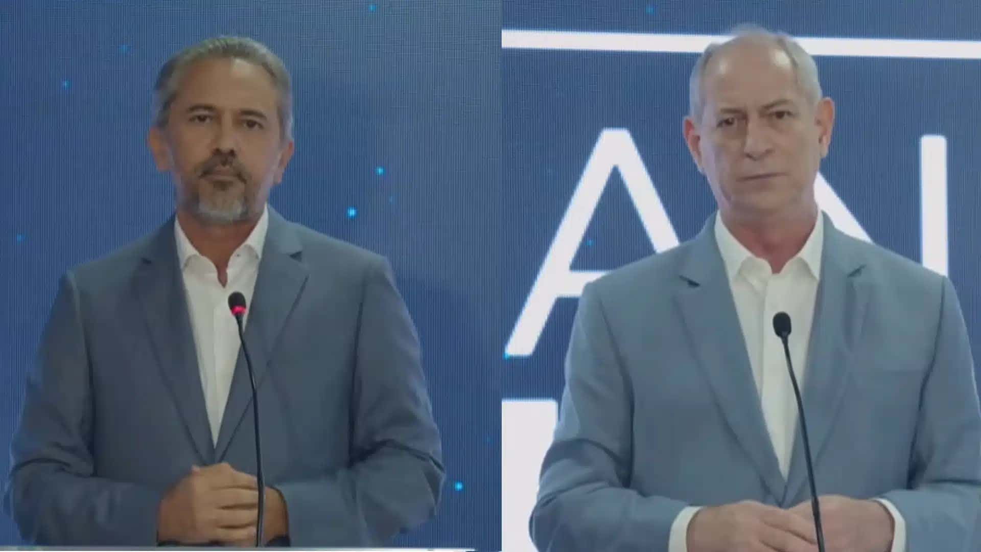 Elmano de Freitas (PT) e Ciro Gomes (PSDB)