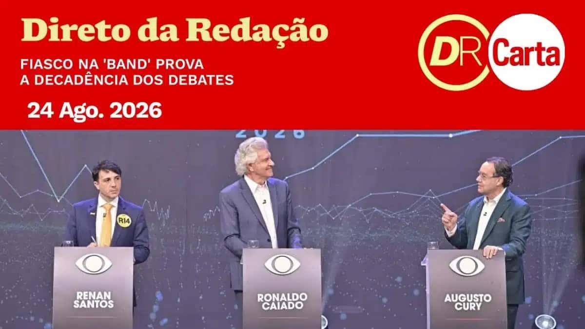 Fiasco na ‘Band’ prova a decadência dos debates | Direto da Redação, 24/08/2026 (Foto: CartaCapital)