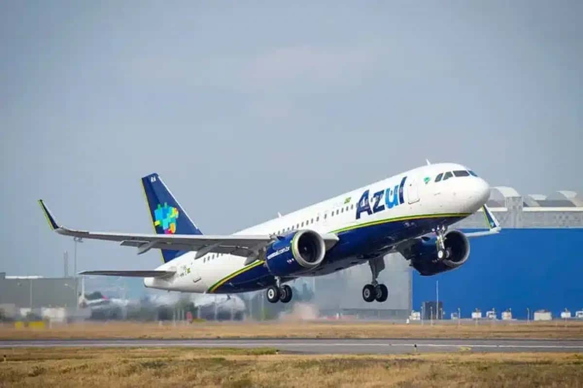 Avião da companhia aérea Azul