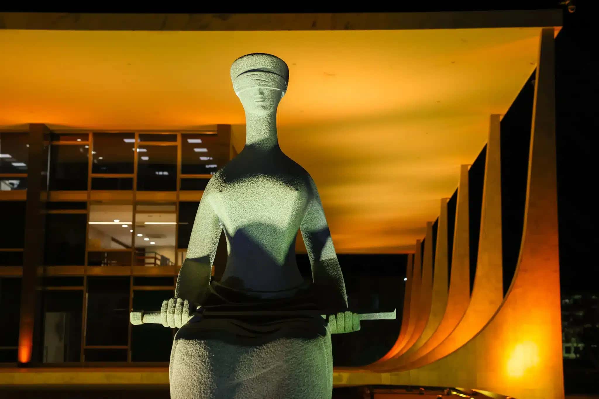 O Supremo Tribunal Federal, na Praça dos Três Poderes, em Brasília