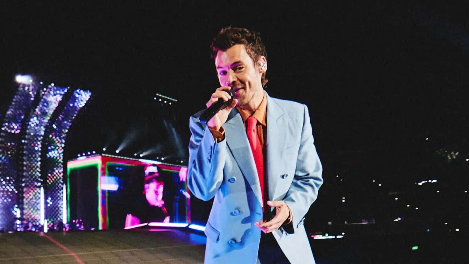Harry Styles em show no Brasil, no dia 18 de junho
