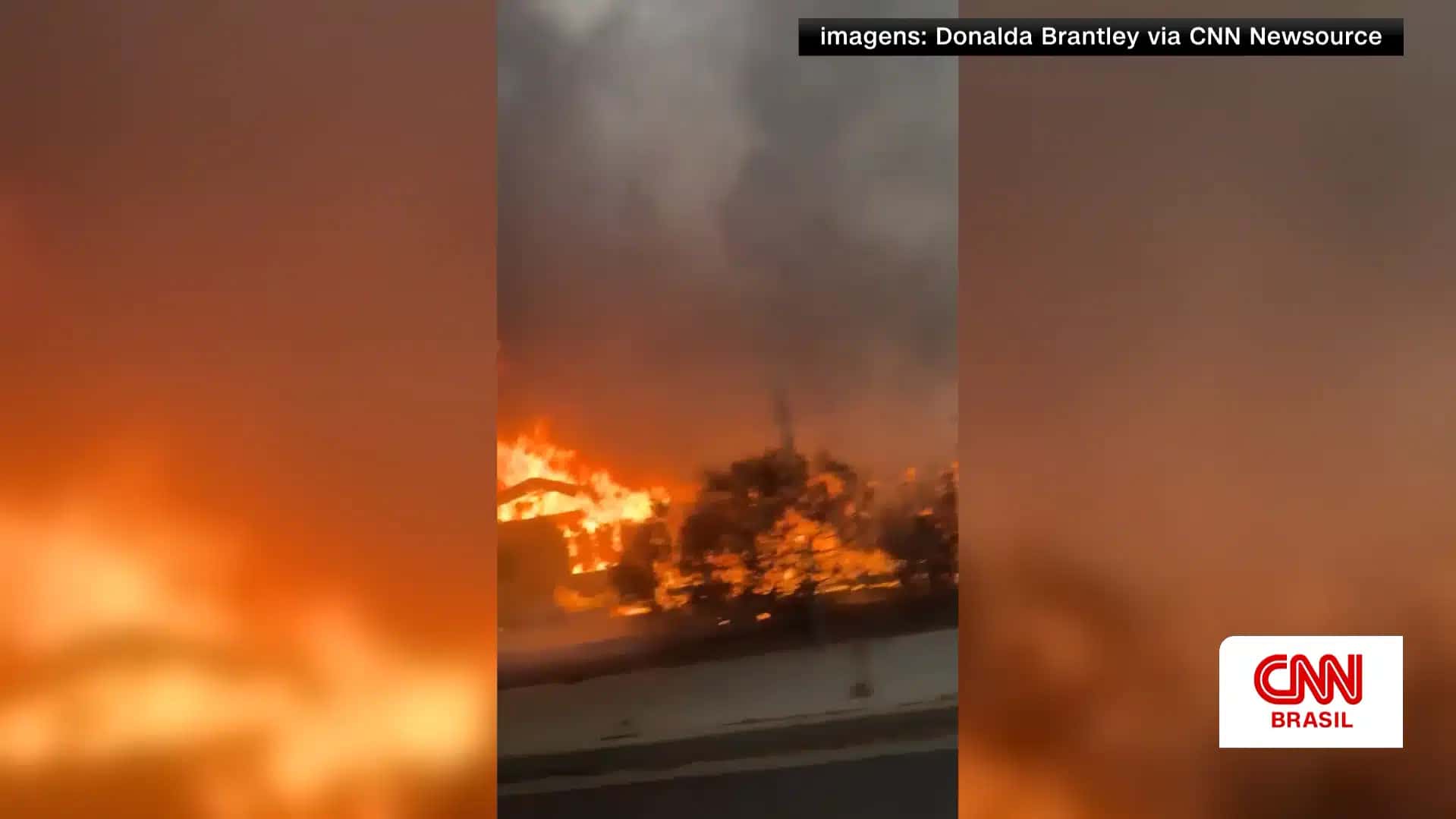 Imagens dos fogos que consumiram o condado de Spokane, Washington nos EUA