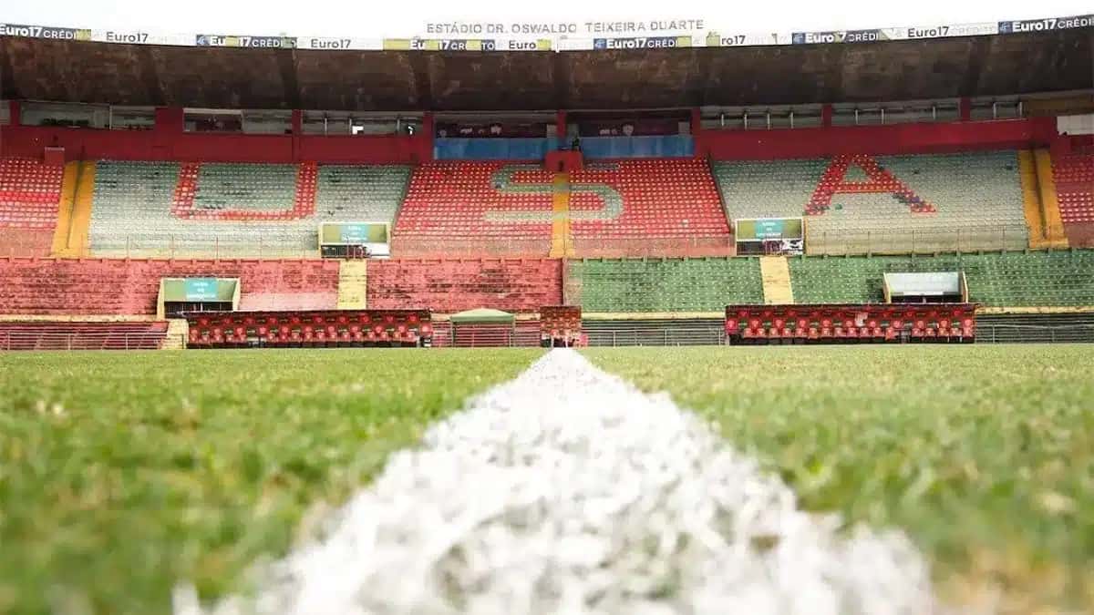 Estádio Canindé, em São Paulo.