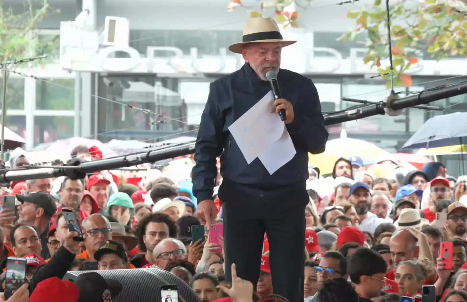 Presidente Luiz Inácio Lula da Silva (PT) em evento em Florianópolis (SC)