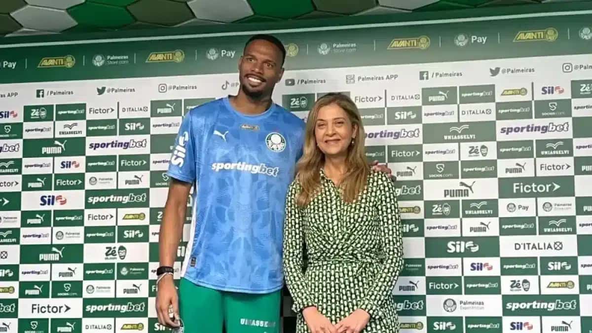 Carlos Miguel ao lado de Leila Pereira