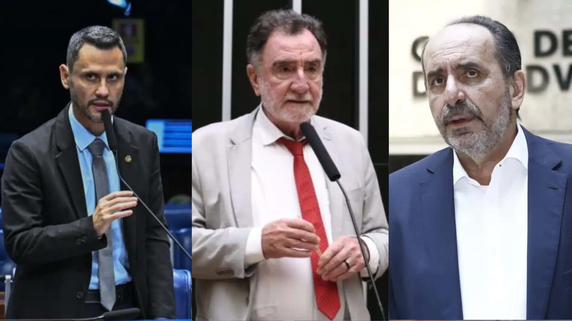 Cleitinho (Republicanos), Patrus Ananias (PT) e Alexandre Kalil (PDT)